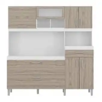Abcdin Kit cocina favatex 180 titán blanco - carvalo viena oferta