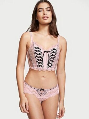 Victoria's Secret Unlined lace-up corset top oferta