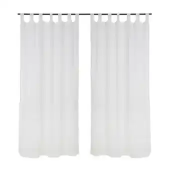 Falabella Set cortinas velo lino 140x220 beige oferta