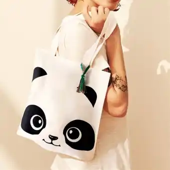 Avon Cartera de fibra de bambú panda oferta