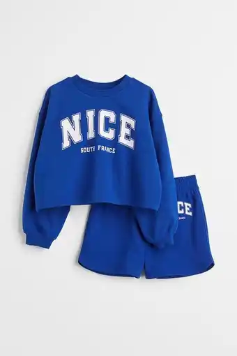 H&M Conjunto de 2 piezas en tela de buzo oferta
