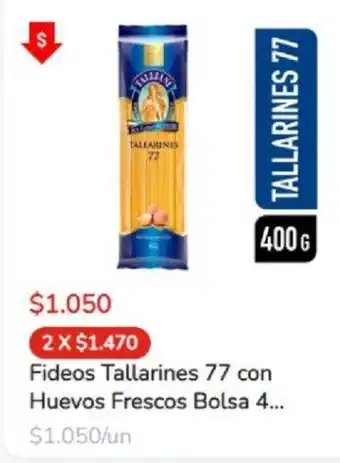 Tallarines 77 Fideos con Huevos Frescos Bolsa