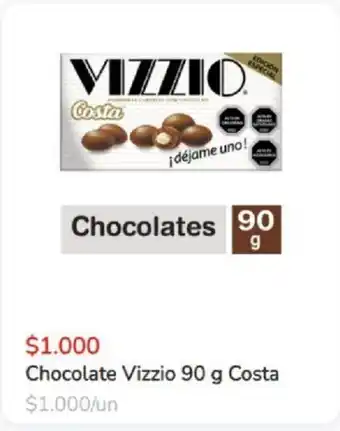 Super Bodega a Cuenta Costa Chocolate Vizzio 90g oferta