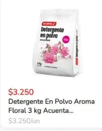Super Bodega a Cuenta Acuenta Detergente En Polvo Aroma Floral 3 kg oferta