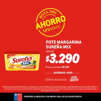 Unimarc Sureña Mix Pote Margarina 500gr oferta