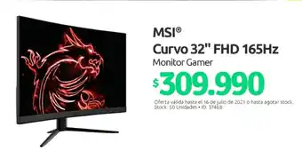 MSI Curvo 32" FHD 165Hz