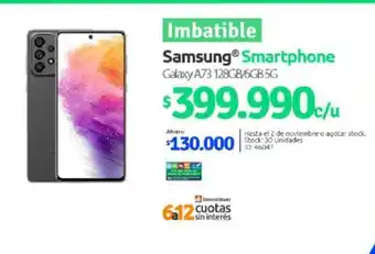 PC Factory Samsung Smartphone Galaxy A73 128GB / 6 GB 5 G oferta