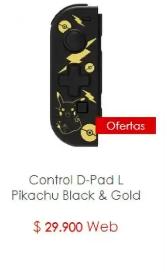Microplay Control D-Pad L Pikachu Black & Gold oferta