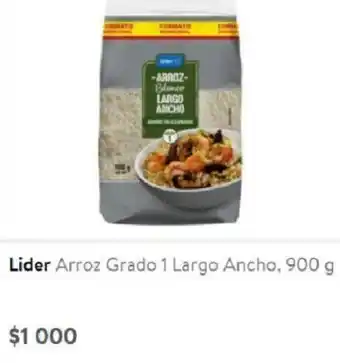 Lider Arroz Grado 1 Largo Ancho 900g