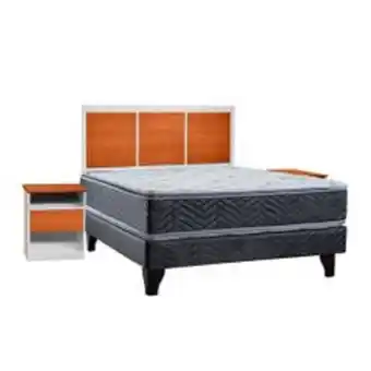 Abcdin Cama europea celta 2 plazas 190 cm + set new madrid oferta