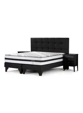 Paris Cama europea driven 2 plazas base dividida + set muebles issey rosen oferta