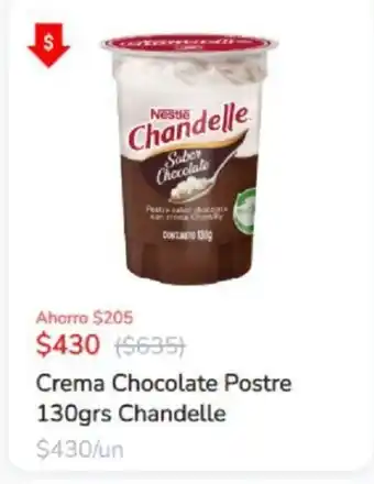 Super Bodega a Cuenta Nestle Chandelle Crema Chocolate Postre 130grs oferta