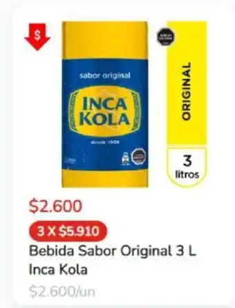 Super Bodega a Cuenta Inca Kola bebida Original 3L oferta