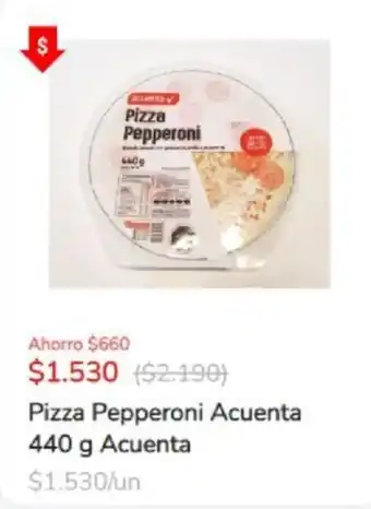 Super Bodega a Cuenta Acuenta Pizza Pepperoni 440g oferta