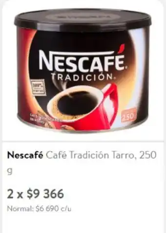 Lider Nescafe Cafe Tradicion Tarro 250 g oferta
