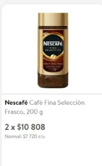 Lider Nescafe Cafe Fina Seleccion Frasco 200g oferta