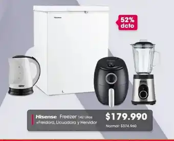 Abcdin Hisense Freezer 142 Litros oferta