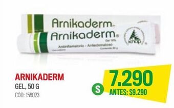Cruz Verde Arnikaderm arnica 10% gel tópico 50 gr oferta