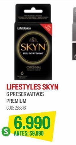 Lifestyles skyn original 6 preservativos