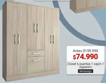 Easy Clóset 6 Puertas 1 Cajón 1 Zapatero oferta