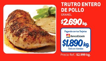 Unimarc Trutro Entero de Pollo granel oferta