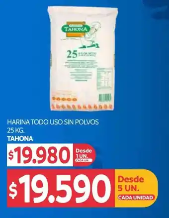 Harina Todo Uso sin Polvos 5 un x 25kg Tahona