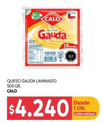 Queso Gauda Laminado 500g Calo