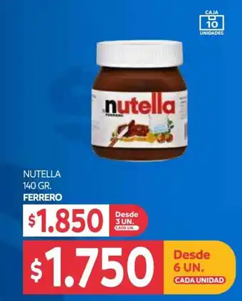 Nutella 6 un. x 140g Ferrero