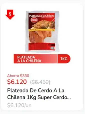 Super Bodega a Cuenta Super Cerdo Plateada de Cerdo A La Chilena 1 kg oferta
