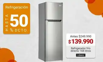 Easy Libero Refrigerador frio directo 168 litros oferta
