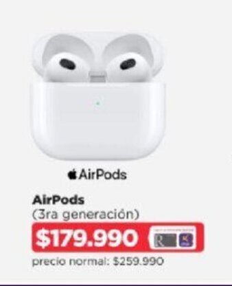 Ripley Apple Airpods 3ra generacion oferta