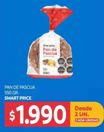 Central Mayorista Smart Price Pan de Pascua 550gr oferta