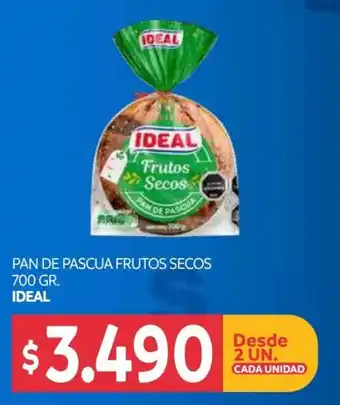 Ideal Pan de Pascua frutos Secos 700gr
