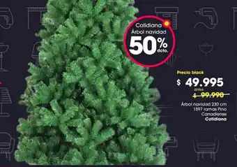 Easy Cotidiana Arbol navidad 230 cm 1597 ramas Pino Canadiense oferta