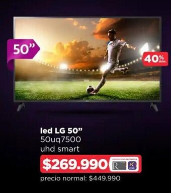 Ripley LG LED 50" oferta