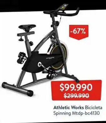Lider Athletic Works Bicicleta Spinning Mtdp-bc4130 oferta
