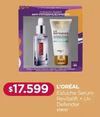 L'Oréal Estuche Serum Revitalift + UV Defender