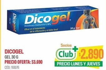Cruz Verde Mintlab dicogel diclofenaco dietilamonio 1,16% gel tópico 30 gr oferta
