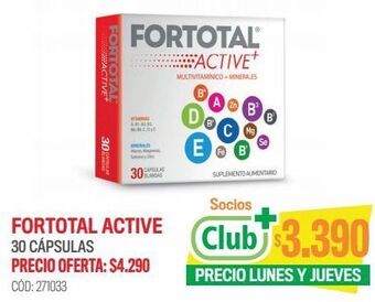 Cruz Verde Mintlab fortotal active multivitamínico + minerales 30 cápsulas blandas oferta