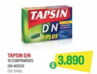 Maver tapsin día-noche plus paracetamol 400 mg 18 comprimidos recubiertos