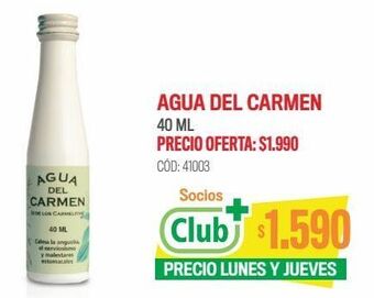 Cruz Verde Pasteur agua del carmen melisa 0,113% mg gotas 40 ml oferta