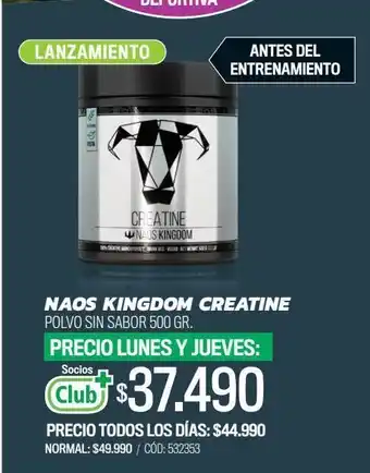 Cruz Verde Naos kingdom creatine oferta