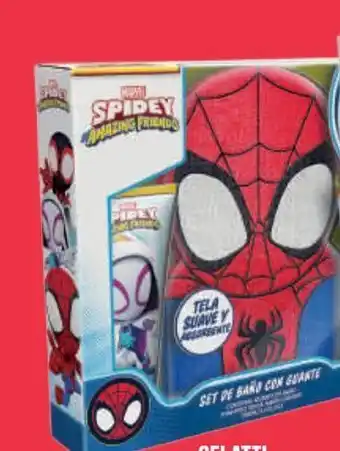 Cruz Verde Set de baño spiderman, shampoo + jabon + guante de baño rojo oferta