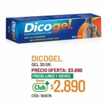 Cruz Verde Mintlab dicogel diclofenaco dietilamonio 1,16% gel tópico 30 gr oferta