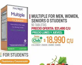 Cruz Verde Multiple for students 90 comprimidos oferta