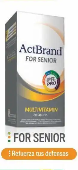 Cruz Verde Actbrand multivitamínico senior 60 tabletas oferta