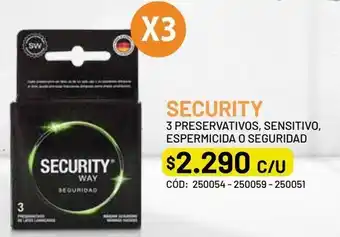Cruz Verde Security security way seguridad 3 preservativos oferta