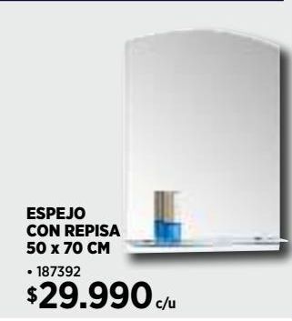 Construmart Espejo con repisa oferta
