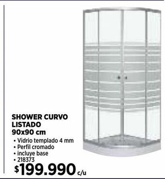 Construmart Shower curvo oferta