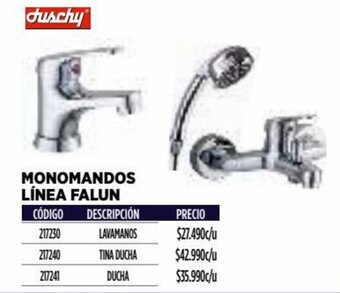 Construmart Monomandos Línea Falun Lavamanos oferta